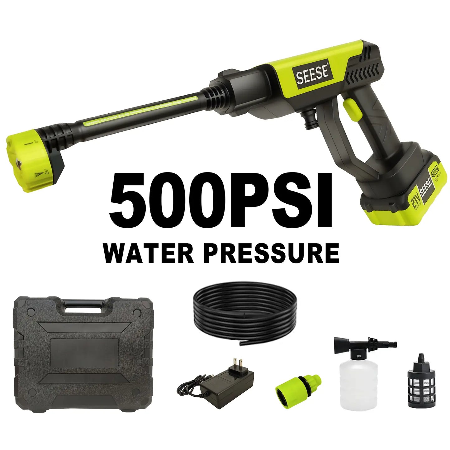 SEESE Cordless Pressure Washer 21V